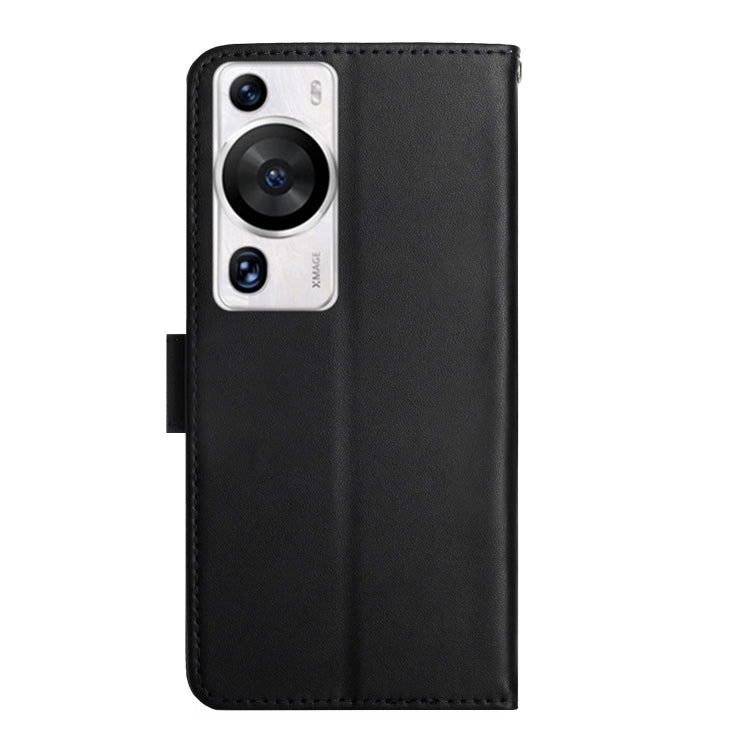 For Huawei P60 Pro Genuine Leather Fingerprint-proof Horizontal Flip Phone Case(Black) - Huawei Cases by buy2fix | Online Shopping UK | buy2fix