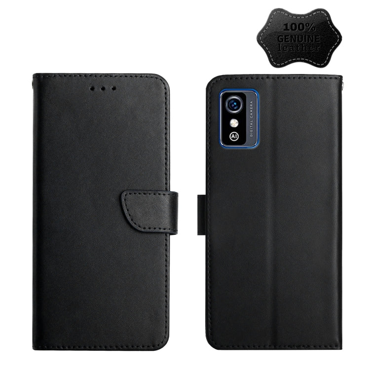 For ZTE Blade L9 Genuine Leather Fingerprint-proof Horizontal Flip Phone Case(Black) - ZTE Cases by buy2fix | Online Shopping UK | buy2fix