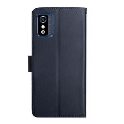 For ZTE Blade L9 Genuine Leather Fingerprint-proof Horizontal Flip Phone Case(Blue) - ZTE Cases by buy2fix | Online Shopping UK | buy2fix