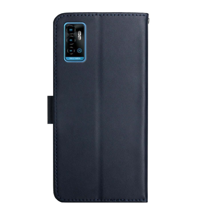 For ZTE Blade A51 Genuine Leather Fingerprint-proof Horizontal Flip Phone Case(Blue) - ZTE Cases by buy2fix | Online Shopping UK | buy2fix