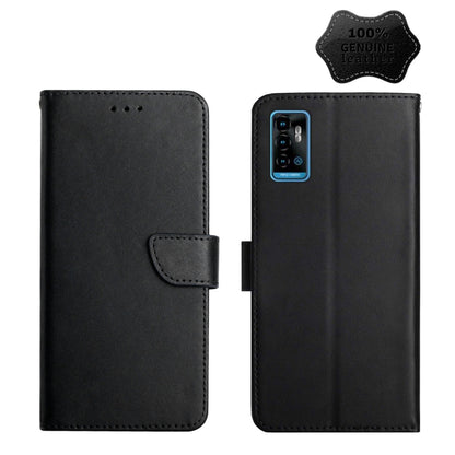 For ZTE Blade A71 Genuine Leather Fingerprint-proof Horizontal Flip Phone Case(Black) - ZTE Cases by buy2fix | Online Shopping UK | buy2fix