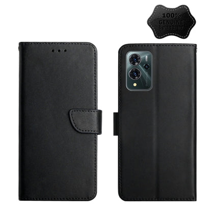 For ZTE Blade V40 Pro Genuine Leather Fingerprint-proof Horizontal Flip Phone Case(Black) - ZTE Cases by buy2fix | Online Shopping UK | buy2fix