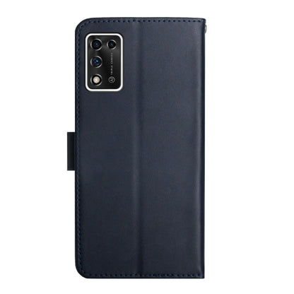 For ZTE Libero 5G II Genuine Leather Fingerprint-proof Horizontal Flip Phone Case(Blue) - ZTE Cases by buy2fix | Online Shopping UK | buy2fix