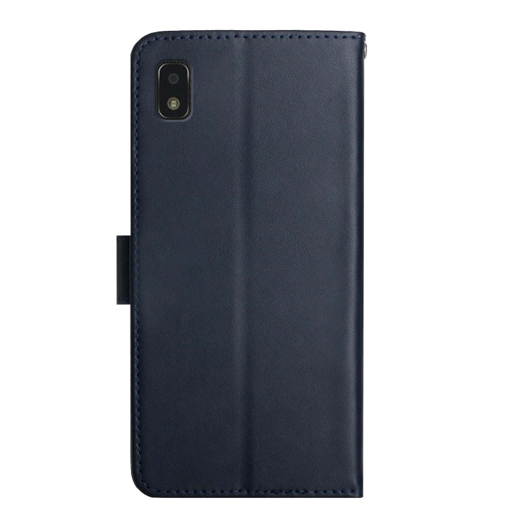 For ZTE Blade L210 Genuine Leather Fingerprint-proof Horizontal Flip Phone Case(Blue) - ZTE Cases by buy2fix | Online Shopping UK | buy2fix