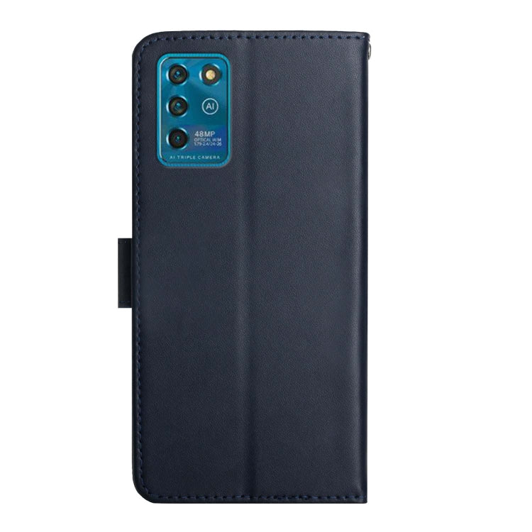 For ZTE Blade V30 Vita Genuine Leather Fingerprint-proof Horizontal Flip Phone Case(Blue) - ZTE Cases by buy2fix | Online Shopping UK | buy2fix