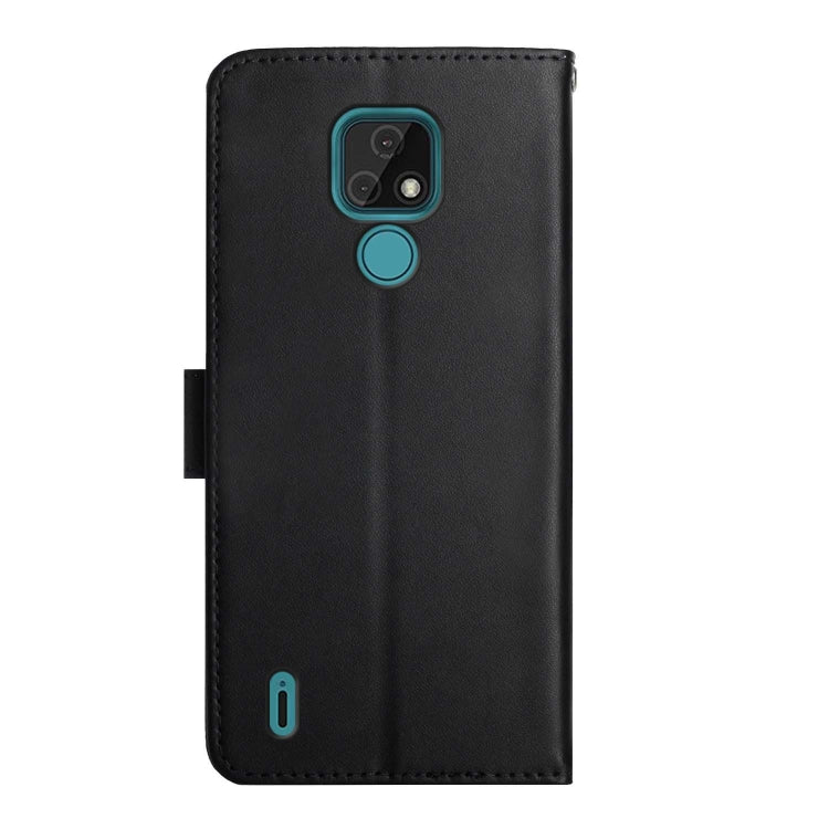 For Motorola Moto E7 Genuine Leather Fingerprint-proof Horizontal Flip Phone Case(Black) - Motorola Cases by buy2fix | Online Shopping UK | buy2fix
