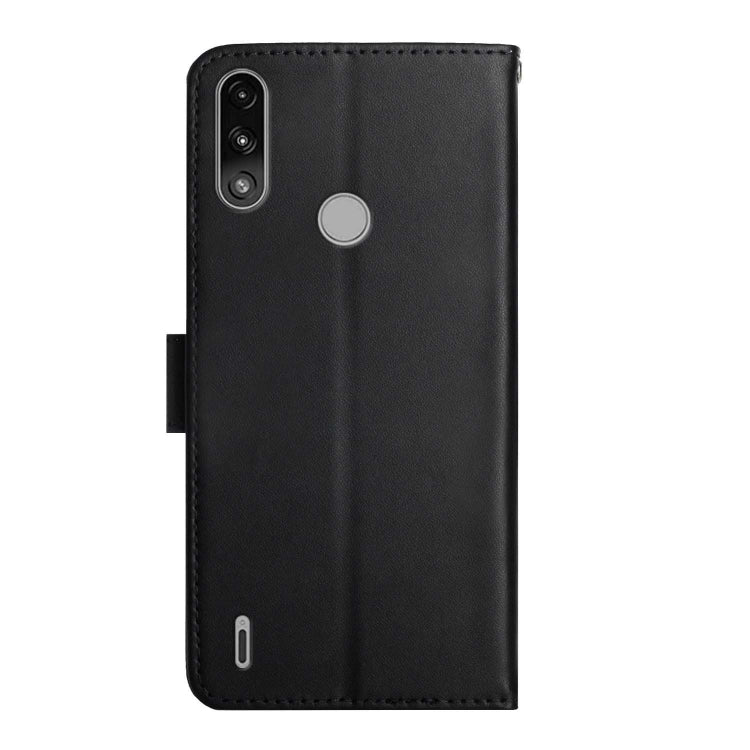 For Motorola Moto E7 Power Genuine Leather Fingerprint-proof Horizontal Flip Phone Case(Black) - Motorola Cases by buy2fix | Online Shopping UK | buy2fix