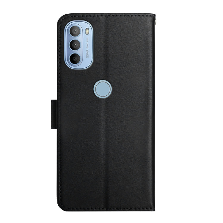 For Motorola Moto G31 / G41 Genuine Leather Fingerprint-proof Horizontal Flip Phone Case(Black) - Motorola Cases by buy2fix | Online Shopping UK | buy2fix