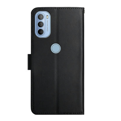 For Motorola Moto G51 5G Genuine Leather Fingerprint-proof Horizontal Flip Phone Case(Black) - Motorola Cases by buy2fix | Online Shopping UK | buy2fix