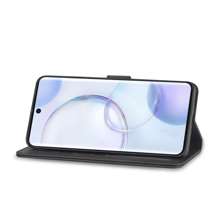 For Honor 50 / nova 9 LC.IMEEKE Calf Texture Leather Phone Case(Black) by LC.IMEEKE