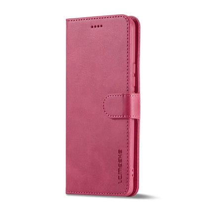 For Honor 50 / nova 9 LC.IMEEKE Calf Texture Leather Phone Case(Red) - Honor Cases by LC.IMEEKE | Online Shopping UK | buy2fix