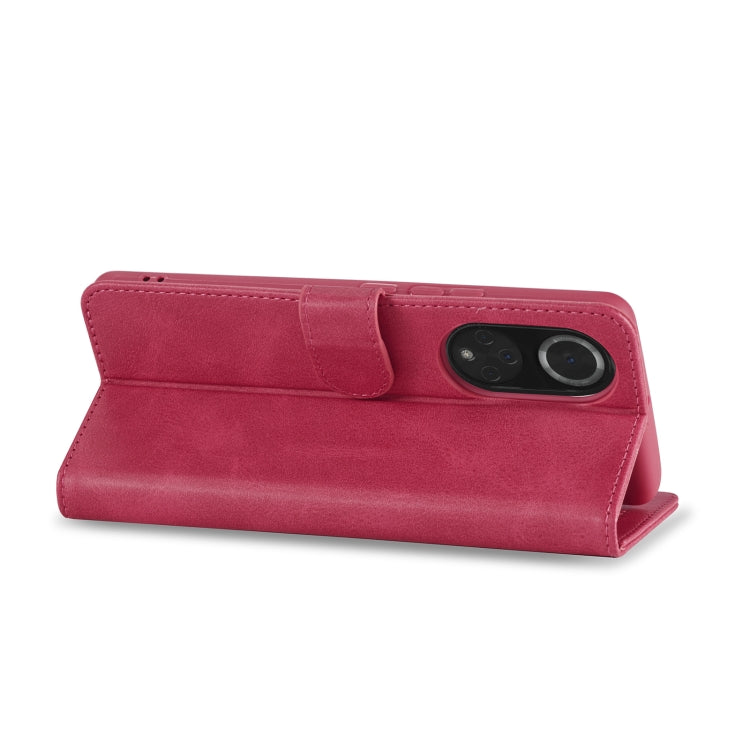 For Honor 50 / nova 9 LC.IMEEKE Calf Texture Leather Phone Case(Red) - Honor Cases by LC.IMEEKE | Online Shopping UK | buy2fix