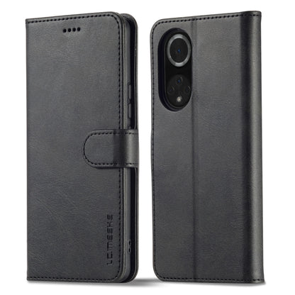 For Honor 50 Pro / nova 9 Pro LC.IMEEKE Calf Texture Leather Phone Case(Black) - Honor Cases by LC.IMEEKE | Online Shopping UK | buy2fix