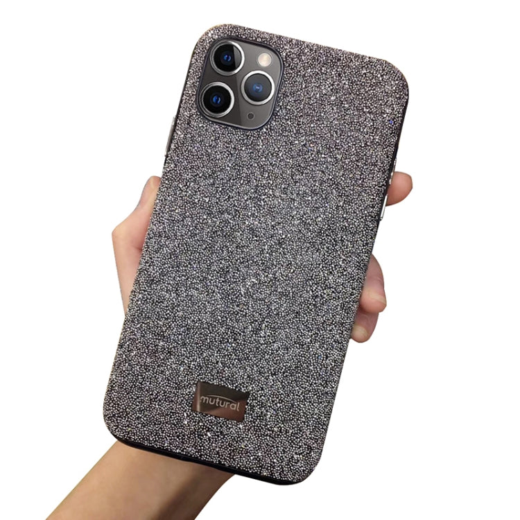 For iPhone 11 Pro Max Mutural TPU + PC + Diamond Cloth Protective Case(Grey) - iPhone 11 Pro Max Cases by Mutural | Online Shopping UK | buy2fix