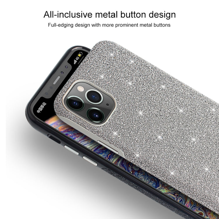For iPhone 11 Pro Max Mutural TPU + PC + Diamond Cloth Protective Case(Grey) - iPhone 11 Pro Max Cases by Mutural | Online Shopping UK | buy2fix