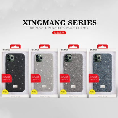 For iPhone 11 Pro Max Mutural TPU + PC + Diamond Cloth Protective Case(Silver) - iPhone 11 Pro Max Cases by Mutural | Online Shopping UK | buy2fix