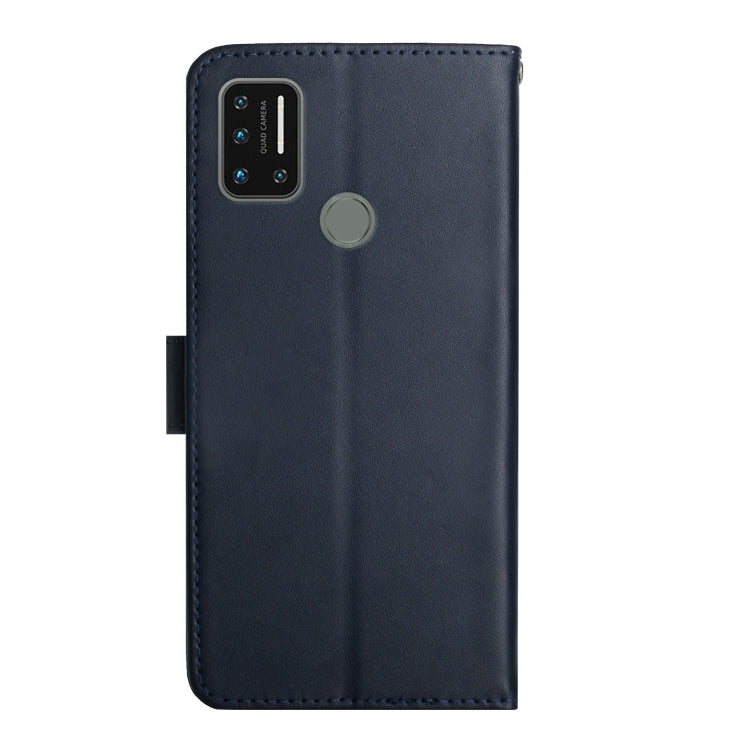 For UMIDIGI A7 Pro Genuine Leather Fingerprint-proof Flip Phone Case(Blue) - More Brand by buy2fix | Online Shopping UK | buy2fix