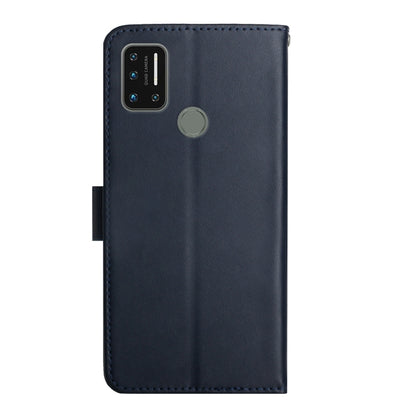 For UMIDIGI A7 Pro Genuine Leather Fingerprint-proof Flip Phone Case(Blue) - More Brand by buy2fix | Online Shopping UK | buy2fix