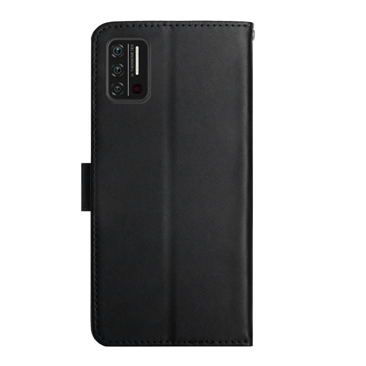 For UMIDIGI A7S Genuine Leather Fingerprint-proof Flip Phone Case(Black) - More Brand by buy2fix | Online Shopping UK | buy2fix