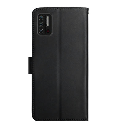 For UMIDIGI A7S Genuine Leather Fingerprint-proof Flip Phone Case(Black) - More Brand by buy2fix | Online Shopping UK | buy2fix
