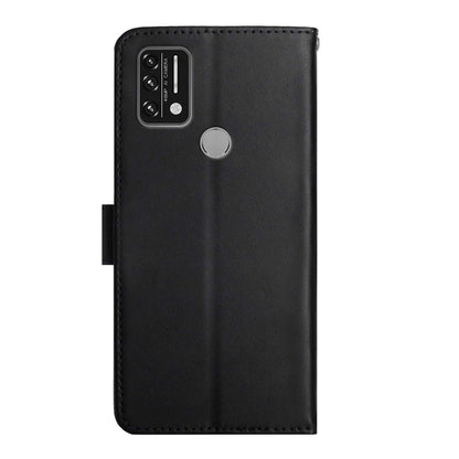 For UMIDIGI A9 Genuine Leather Fingerprint-proof Flip Phone Case(Black) - More Brand by buy2fix | Online Shopping UK | buy2fix