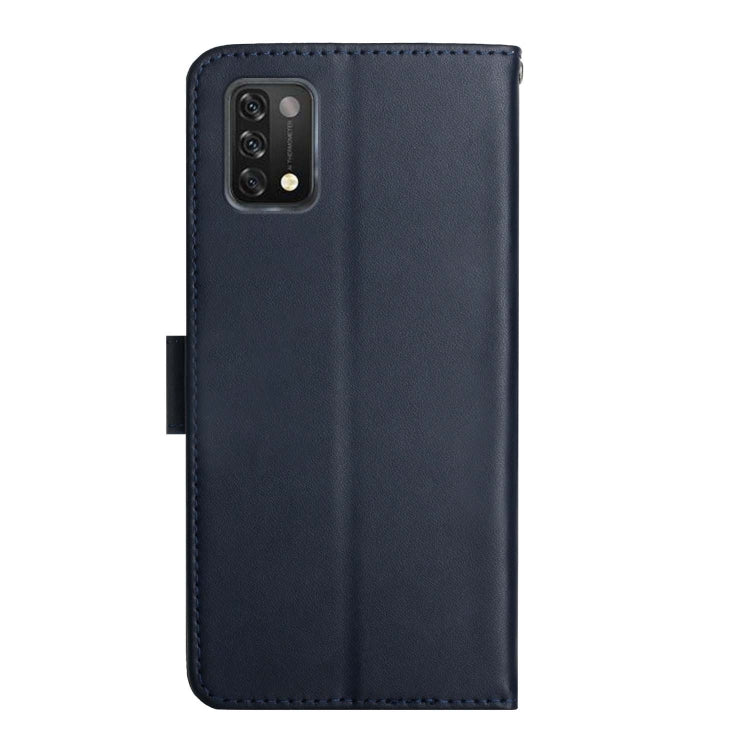 For UMIDIGI A11 Genuine Leather Fingerprint-proof Flip Phone Case(Blue) - More Brand by buy2fix | Online Shopping UK | buy2fix