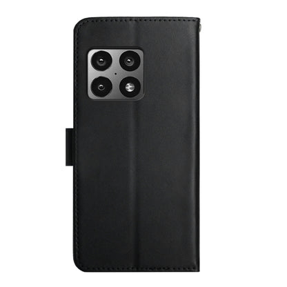 For OnePlus 10 Pro Genuine Leather Fingerprint-proof Horizontal Flip Phone Case(Black) - OnePlus Cases by buy2fix | Online Shopping UK | buy2fix