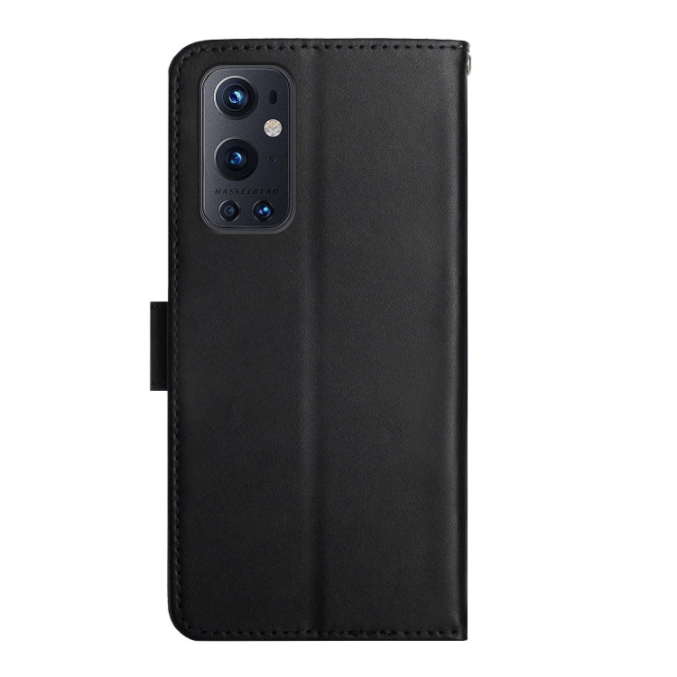 For OnePlus 9 Pro Genuine Leather Fingerprint-proof Horizontal Flip Phone Case(Black) - OnePlus Cases by buy2fix | Online Shopping UK | buy2fix