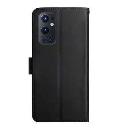 For OnePlus 9 Pro Genuine Leather Fingerprint-proof Horizontal Flip Phone Case(Black) - OnePlus Cases by buy2fix | Online Shopping UK | buy2fix