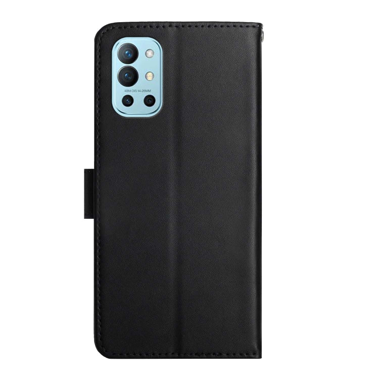 For OnePlus 9R Genuine Leather Fingerprint-proof Horizontal Flip Phone Case(Black) - OnePlus Cases by buy2fix | Online Shopping UK | buy2fix