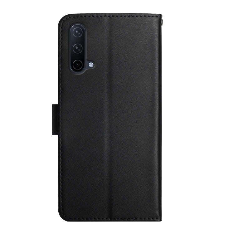 For OnePlus Nord CE 5G Genuine Leather Fingerprint-proof Horizontal Flip Phone Case(Black) - OnePlus Cases by buy2fix | Online Shopping UK | buy2fix