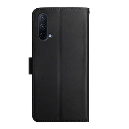 For OnePlus Nord CE 5G Genuine Leather Fingerprint-proof Horizontal Flip Phone Case(Black) - OnePlus Cases by buy2fix | Online Shopping UK | buy2fix