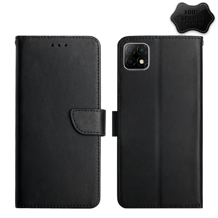 For Wiko T3 Genuine Leather Fingerprint-proof Flip Phone Case(Black) - More Brand by buy2fix | Online Shopping UK | buy2fix