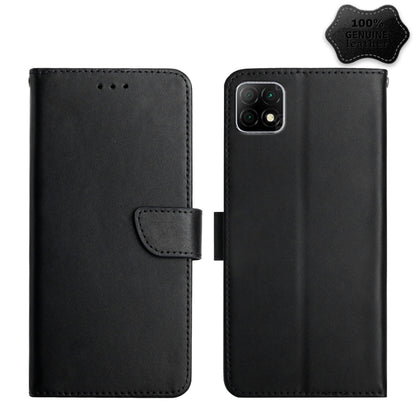 For Wiko T3 Genuine Leather Fingerprint-proof Flip Phone Case(Black) - More Brand by buy2fix | Online Shopping UK | buy2fix