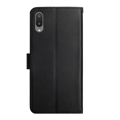 For Samsung Galaxy A02 Genuine Leather Fingerprint-proof Horizontal Flip Phone Case(Black) - Galaxy Phone Cases by buy2fix | Online Shopping UK | buy2fix