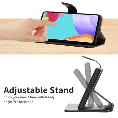 For Samsung Galaxy A03s Genuine Leather Fingerprint-proof Horizontal Flip Phone Case(Black) - Galaxy Phone Cases by buy2fix | Online Shopping UK | buy2fix