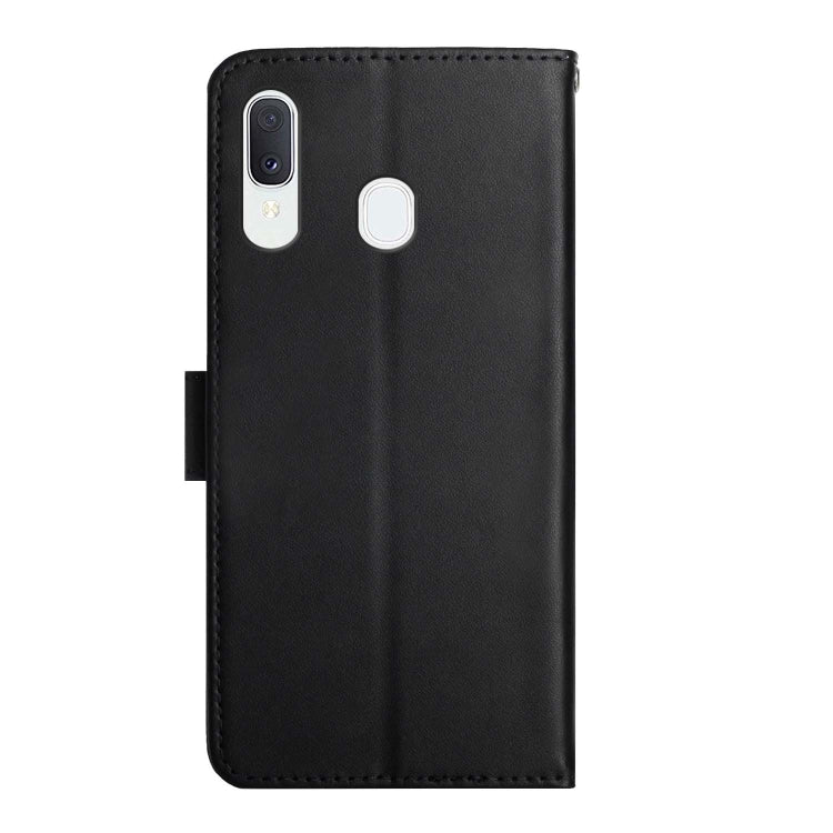 For Samsung Galaxy A40 Genuine Leather Fingerprint-proof Horizontal Flip Phone Case(Black) - Galaxy Phone Cases by buy2fix | Online Shopping UK | buy2fix