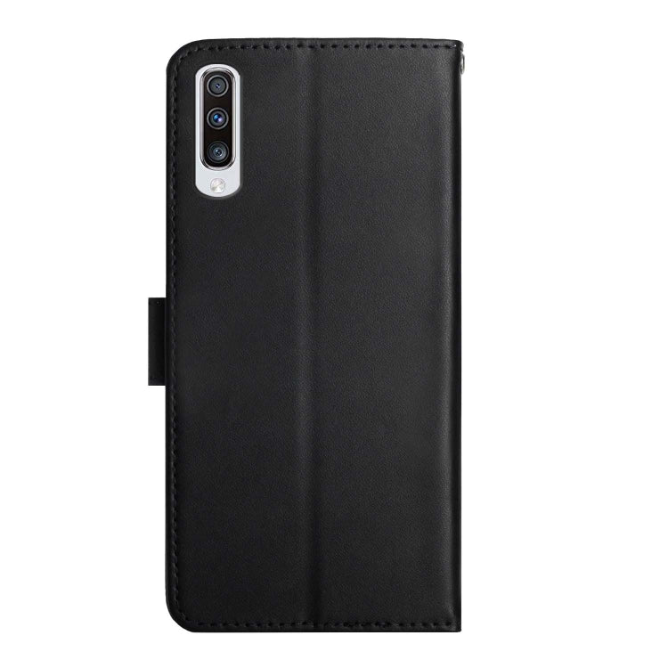 For Samsung Galaxy A70 Genuine Leather Fingerprint-proof Horizontal Flip Phone Case(Black) - Galaxy Phone Cases by buy2fix | Online Shopping UK | buy2fix