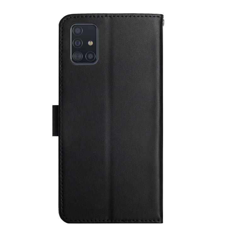 For Samsung Galaxy A71 5G Genuine Leather Fingerprint-proof Horizontal Flip Phone Case(Black) - Galaxy Phone Cases by buy2fix | Online Shopping UK | buy2fix