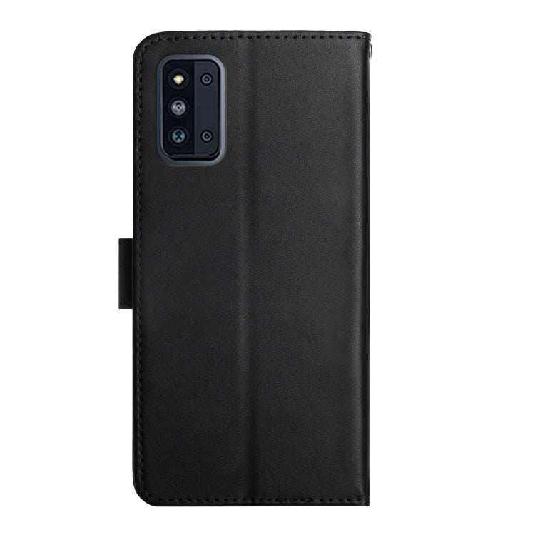 For Samsung Galaxy F52 5G Genuine Leather Fingerprint-proof Horizontal Flip Phone Case(Black) - Galaxy Phone Cases by buy2fix | Online Shopping UK | buy2fix