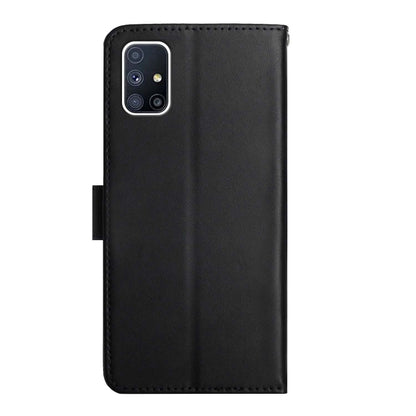 For Samsung Galaxy M51 Genuine Leather Fingerprint-proof Horizontal Flip Phone Case(Black) - Galaxy Phone Cases by buy2fix | Online Shopping UK | buy2fix