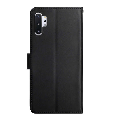 For Samsung Galaxy Note10+ Genuine Leather Fingerprint-proof Horizontal Flip Phone Case(Black) - Galaxy Phone Cases by buy2fix | Online Shopping UK | buy2fix