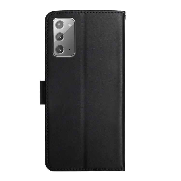 For Samsung Galaxy Note20 Genuine Leather Fingerprint-proof Horizontal Flip Phone Case(Black) - Galaxy Note20 Cases by buy2fix | Online Shopping UK | buy2fix