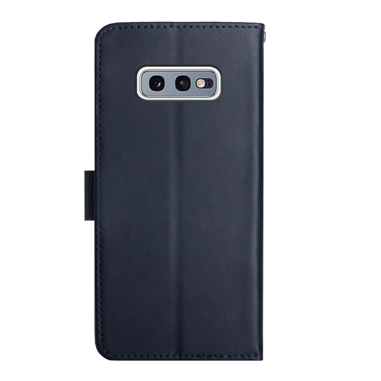 For Samsung Galaxy S10e Genuine Leather Fingerprint-proof Horizontal Flip Phone Case(Blue) - Galaxy Phone Cases by buy2fix | Online Shopping UK | buy2fix