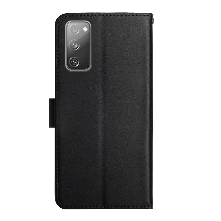 For Samsung Galaxy S20 FE Genuine Leather Fingerprint-proof Horizontal Flip Phone Case(Black) - Galaxy S20 FE Cases by buy2fix | Online Shopping UK | buy2fix