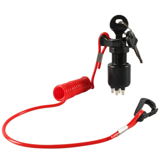 A6630 BRP Side Control Ignition Switch Key with Lanyard 5005801 for Johnson Evinrude by buy2fix