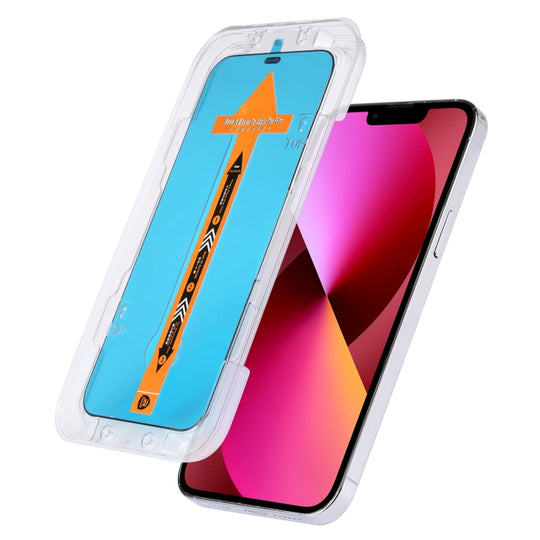 For iPhone 17e / 16e / 13 / 13 Pro Fast Attach Dust-proof Anti-static Tempered Glass Film
