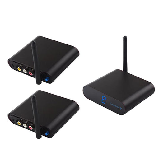Measy AV530-2 5.8GHz Wireless Audio / Video Transmitter + 2 Receiver, Transmission Distance: 300m, EU Plug (Black)