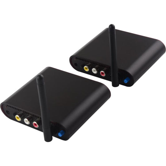 Measy AV530-2 5.8GHz Wireless Audio / Video Transmitter + 2 Receiver, Transmission Distance: 300m, EU Plug (Black) - Set Top Box & Accessories by Measy | Online Shopping UK | buy2fix