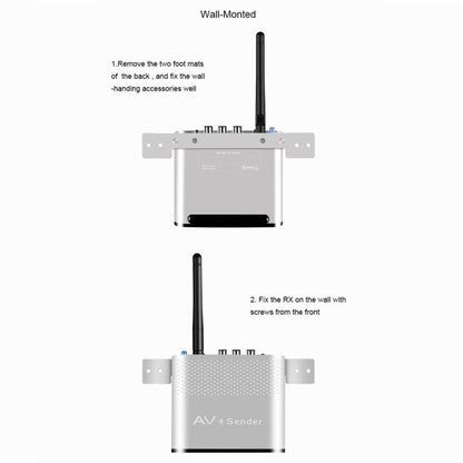 Measy AV530-2 5.8GHz Wireless Audio / Video Transmitter + 2 Receiver, Transmission Distance: 300m, AU Plug (Black) - Set Top Box & Accessories by Measy | Online Shopping UK | buy2fix